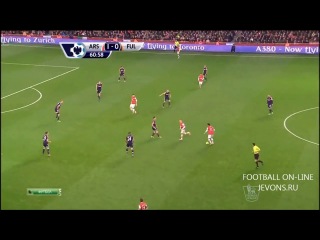 Арсенал - Фулхэм 2:0 видео